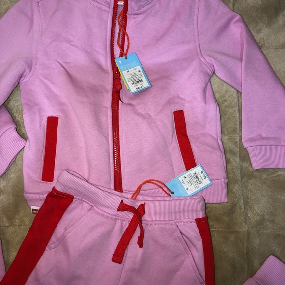 Lego Toddler Track & Joggers Set. NWT. Size 4T. Pink and Red. - Picture 6 of 7